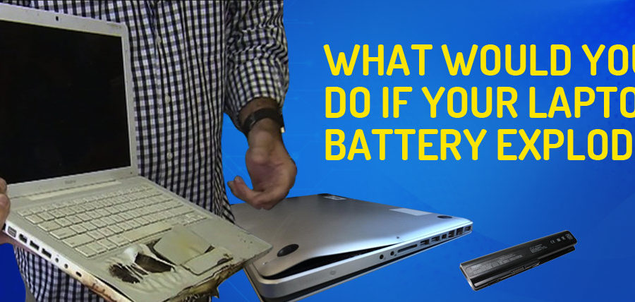Laptop battery explodes